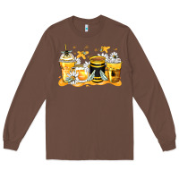 Chestnut bumble bee coffee cups Long Sleeve Tee - Zillion Design Studio