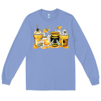 Colony Blue bumble bee coffee cups Long Sleeve Tee - Zillion Design Studio