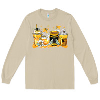 Mushroom bumble bee coffee cups Long Sleeve Tee - Zillion Design Studio