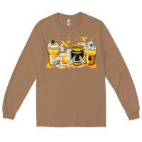Toasted Coconut bumble bee coffee cups Long Sleeve Tee - Zillion Design Studio