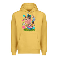 Antique Gold little cute cow Premium Hoodie - NancyCooperArtShop