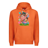 Carrot little cute cow Premium Hoodie - NancyCooperArtShop