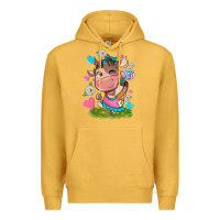 Mustard little cute cow Premium Hoodie - NancyCooperArtShop