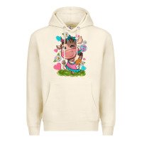 Tofu little cute cow Premium Hoodie - NancyCooperArtShop