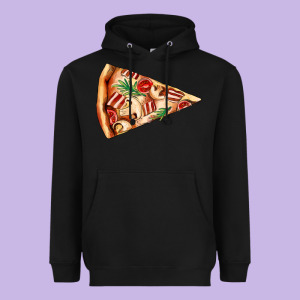 Pizza Slice Heavyweight Hoodie Designed By Adodesignshop