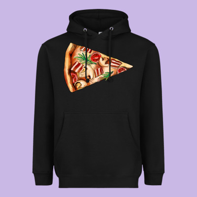 Pizza Slice Heavyweight Hoodie Designed By Adodesignshop
