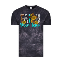 Cloud Black faith over fear Vintage Tee - texasbilliewilder