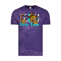 Cloud Purple faith over fear Vintage Tee - texasbilliewilder