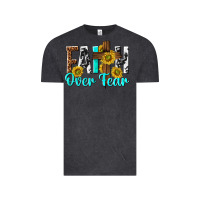 Vintage Black faith over fear Vintage Tee - texasbilliewilder