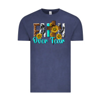Vintage Denim faith over fear Vintage Tee - texasbilliewilder