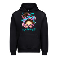 Black Messy Bun Cosmetologist Bbs Urban Hoodie - BundleAndBundleShop