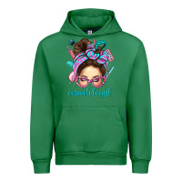 Emerald Messy Bun Cosmetologist Bbs Urban Hoodie - BundleAndBundleShop
