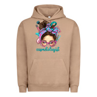 Pigment Burro Messy Bun Cosmetologist Bbs Urban Hoodie - BundleAndBundleShop