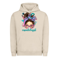 Pigment French Oak Messy Bun Cosmetologist Bbs Urban Hoodie - BundleAndBundleShop