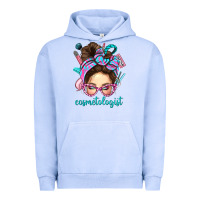 Pigment Grape Ice Messy Bun Cosmetologist Bbs Urban Hoodie - BundleAndBundleShop