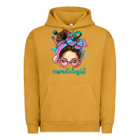 Pigment Peanut Butter Messy Bun Cosmetologist Bbs Urban Hoodie - BundleAndBundleShop