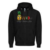 Black two fruity birthday cutie Zipper Hoodie - CowhideDigitalArt