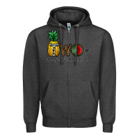 Charcoal Heather two fruity birthday cutie Zipper Hoodie - CowhideDigitalArt
