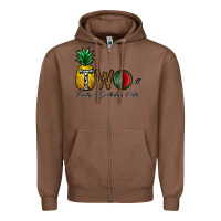 Chestnut two fruity birthday cutie Zipper Hoodie - CowhideDigitalArt