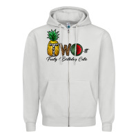 Dove Grey two fruity birthday cutie Zipper Hoodie - CowhideDigitalArt