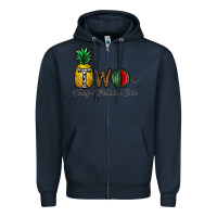 Navy two fruity birthday cutie Zipper Hoodie - CowhideDigitalArt