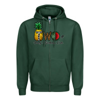 Sports Green two fruity birthday cutie Zipper Hoodie - CowhideDigitalArt