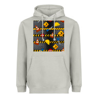 Moon Dust construction signs seamless pattern Heavyweight Hoodie - BundleAndBundleShop