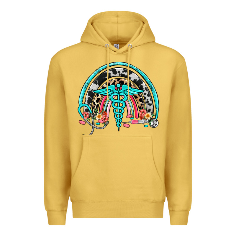 Nurse Rainbow Premium Hoodie by NancyCooperArtShop | Teevron
