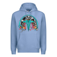 Colony Blue nurse rainbow Premium Hoodie - NancyCooperArtShop