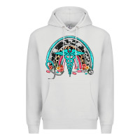 Dove Grey nurse rainbow Premium Hoodie - NancyCooperArtShop