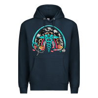 Navy nurse rainbow Premium Hoodie - NancyCooperArtShop