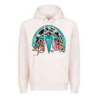 Pale Pink nurse rainbow Premium Hoodie - NancyCooperArtShop