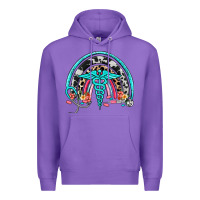 Purple nurse rainbow Premium Hoodie - NancyCooperArtShop