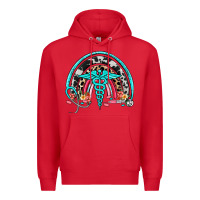 Red nurse rainbow Premium Hoodie - NancyCooperArtShop