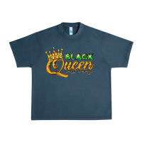 Midnight Navy black queen Urban Heavy Tee - texasbilliewilder