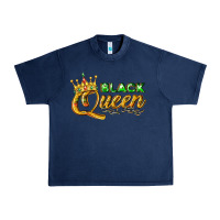 Navy black queen Urban Heavy Tee - texasbilliewilder