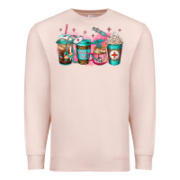 Pale Pink nurse fuel coffee Premium Sweatshirt - Jasminsmagicworld