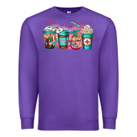 Purple nurse fuel coffee Premium Sweatshirt - Jasminsmagicworld