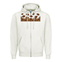 Oatmeal Heather leopard american football libbey glass Zipper Hoodie - HRA Design Shop