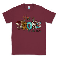 Burgundy She Is Strong Proverbs 31 25 Classic Tee - FaDigitalArtStudio