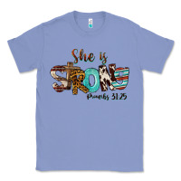 Colony Blue She Is Strong Proverbs 31 25 Classic Tee - FaDigitalArtStudio