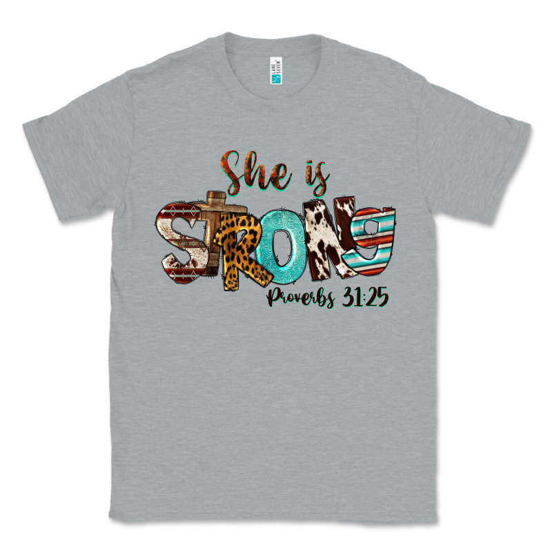 She Is Strong Proverbs 31 25 Classic Tee by FaDigitalArtStudio | Teevron