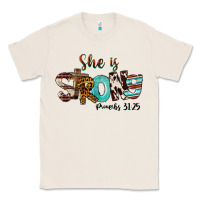 Natural She Is Strong Proverbs 31 25 Classic Tee - FaDigitalArtStudio