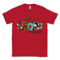 Red She Is Strong Proverbs 31 25 Classic Tee - FaDigitalArtStudio