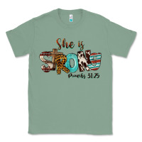Sage She Is Strong Proverbs 31 25 Classic Tee - FaDigitalArtStudio