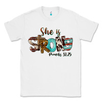 White She Is Strong Proverbs 31 25 Classic Tee - FaDigitalArtStudio