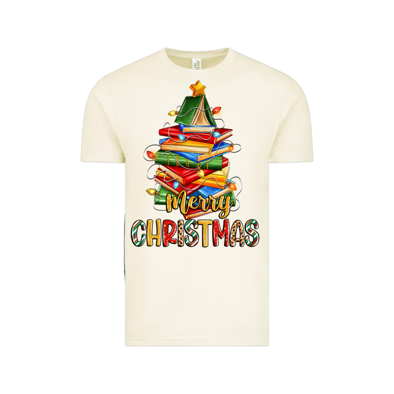 Book Christmas Tree Merry Christmas Vintage Tee by Zillion Design Studio | Teevron