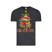 Vintage Black book christmas tree merry christmas Vintage Tee - Zillion Design Studio