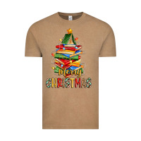 Vintage Coffee book christmas tree merry christmas Vintage Tee - Zillion Design Studio
