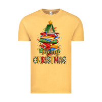 Vintage Mustard book christmas tree merry christmas Vintage Tee - Zillion Design Studio